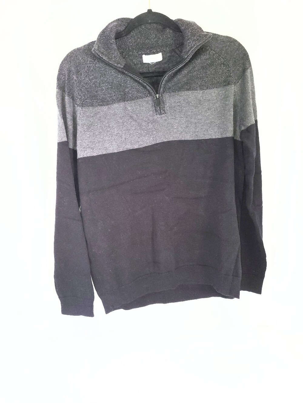Men's Calvin Klein Colorblock Cotton Pull Over Sweater Medium - Picture 9 of 16